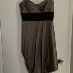 BCBG MaxAzria Bronze/Taupe Dress Size 6